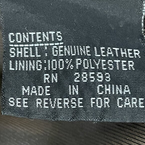 Members Only Brown Leather Zipped Snap Jacket Lined Pockets Collared Size XLT - Picture 4 of 13